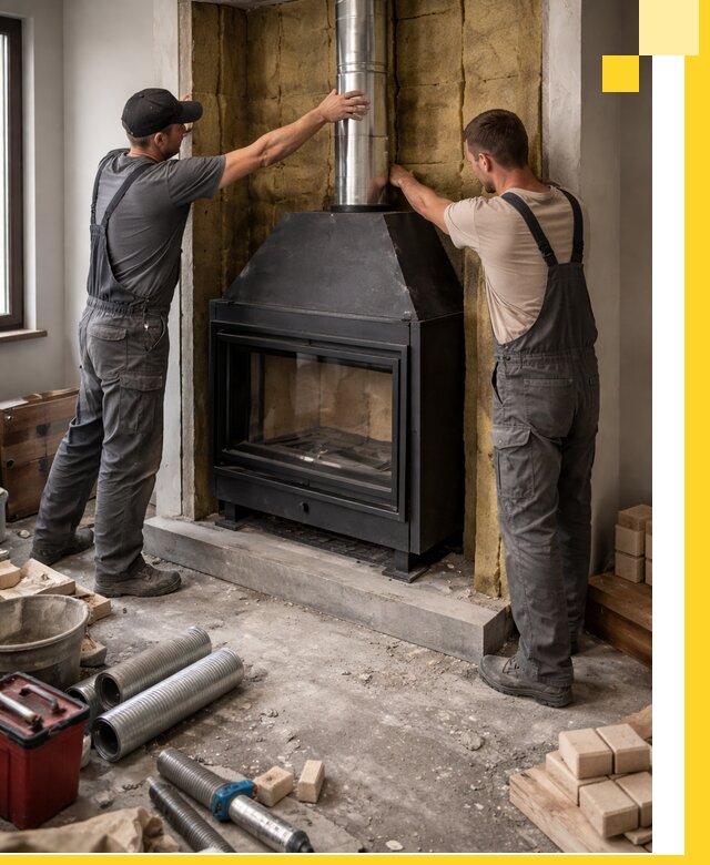 Изготовление и монтаж закрытых каминов в Соколе под ключ