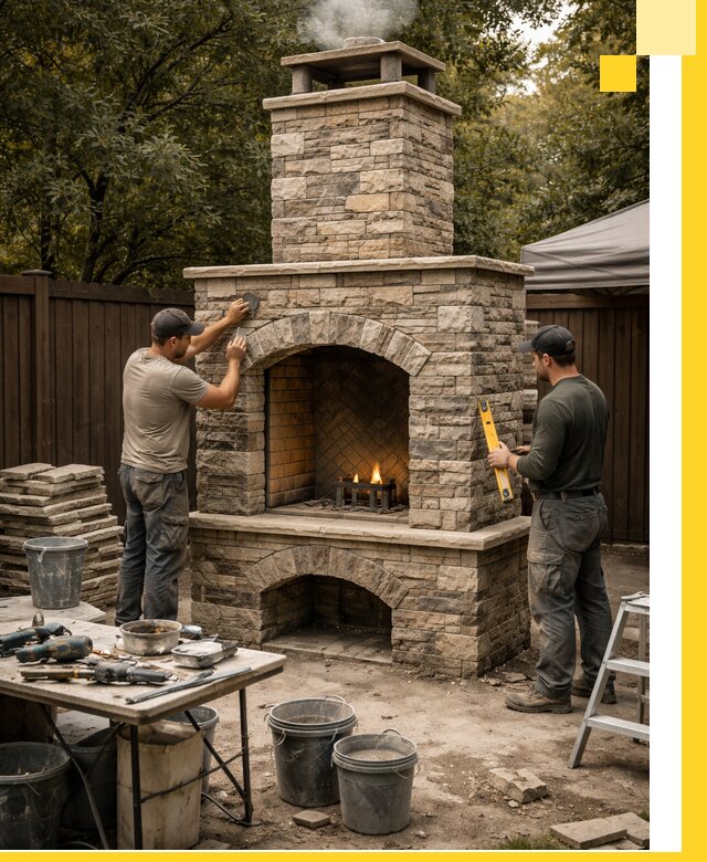 Проектирование и установка уличных каминов в Соколе