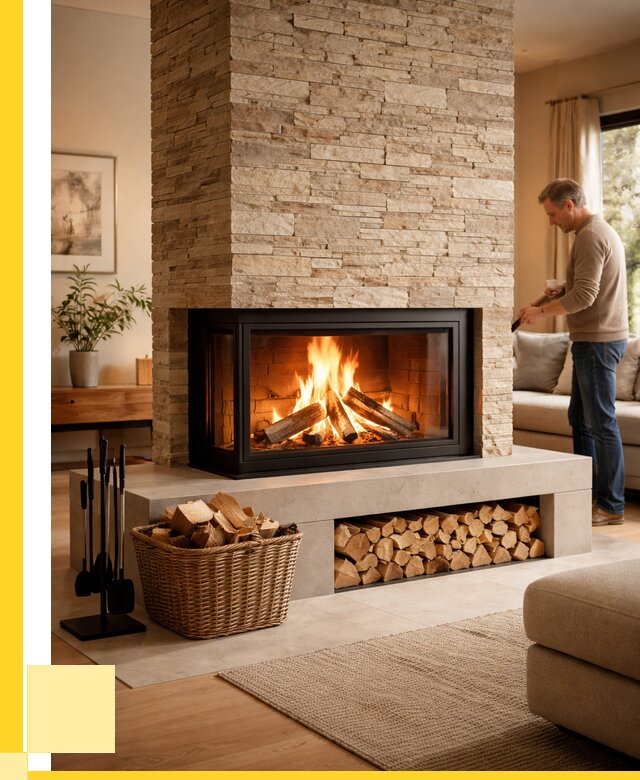 Дровяной камин под ключ в Соколе от 208380 р. | ЭриданСкл