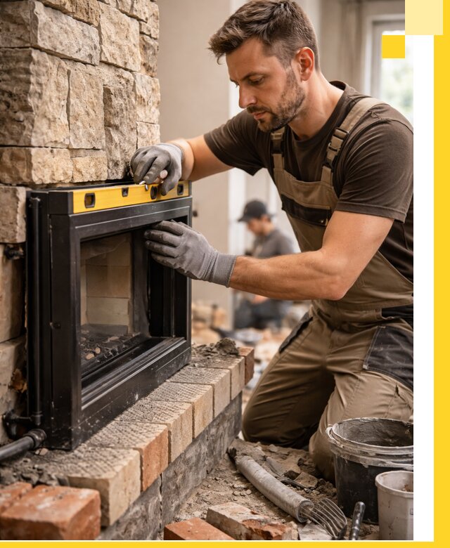 Дровяные камины под ключ в Соколе: монтаж, обустройство