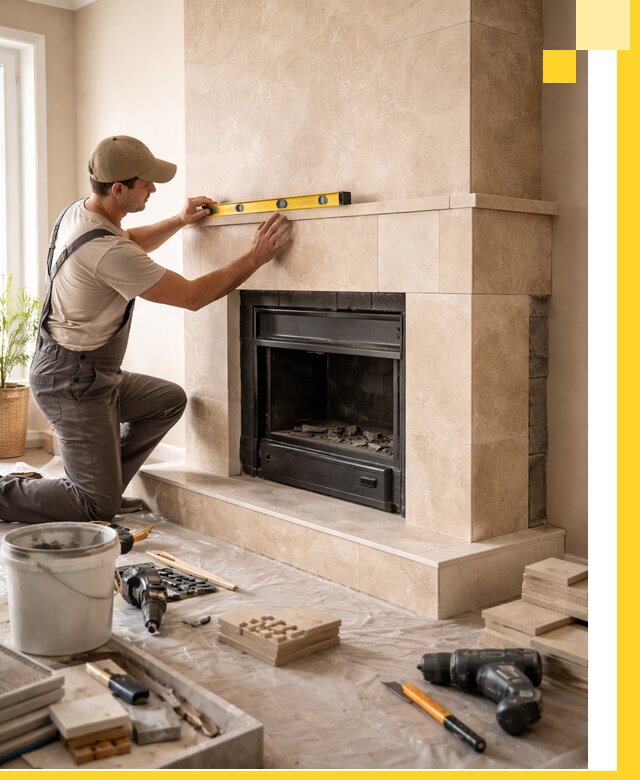 Установка и монтаж каминов в частном доме под ключ в Соколе