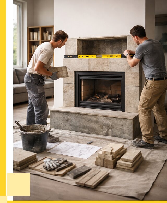 Монтаж каминов и установка в Соколе от 46886 р. | ЭриданСкл