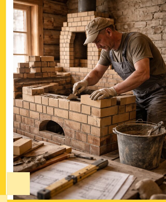 Кладка печей из кирпича в Соколе цены от 31257 р. - ЭриданСкл