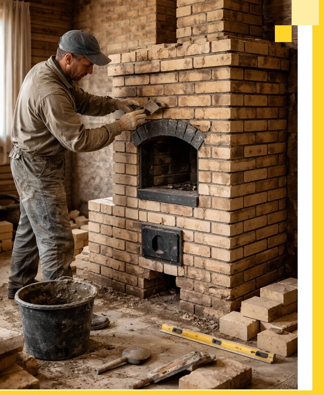 Кирпичные печи под ключ в Соколе: проектирование и кладка