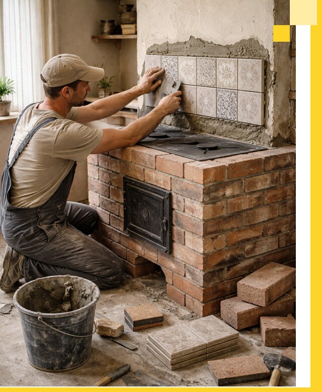 Печи с плитой на заказ монтаж гарантия и сервис в Соколе