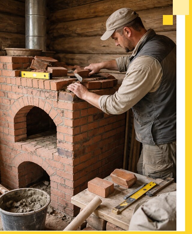 Изготовление и установка русских печей в Соколе под ключ