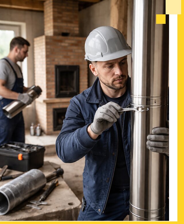 Профессиональный монтаж дымоходов для печей в Соколе