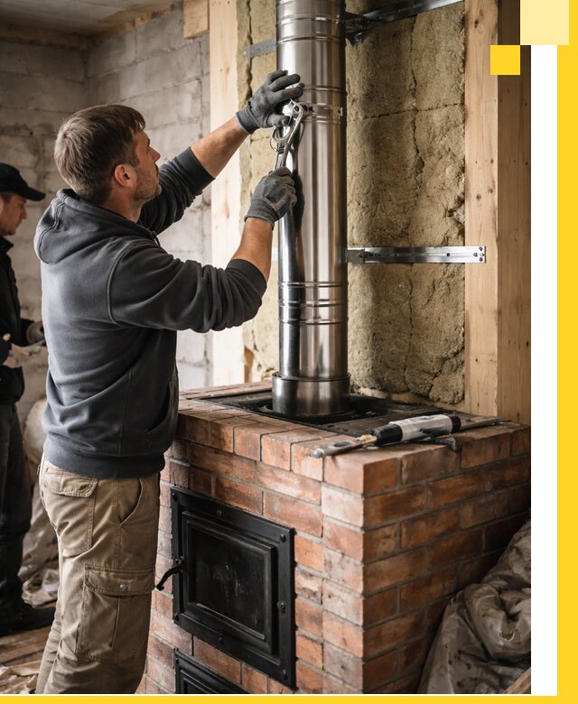 Изготовление и монтаж печей и дымоходов под ключ в Соколе