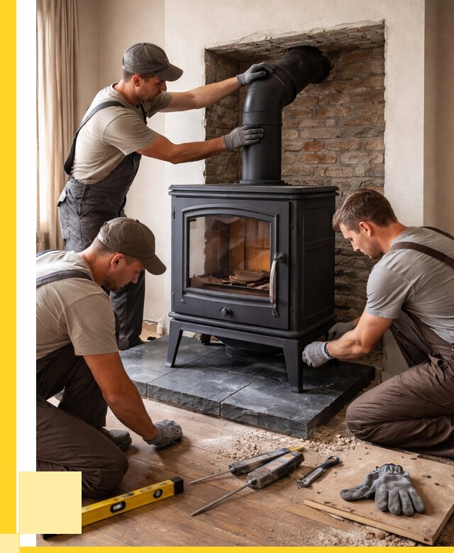 Монтаж печи камина в частном доме в Соколе от 26048 р. | ЭриданСкл