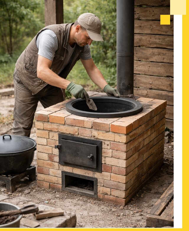 Изготовление и установка печей для казана в Соколе под ключ