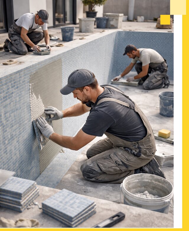 Облицовка бассейнов в Соколе плитка мозаика гидроизоляция