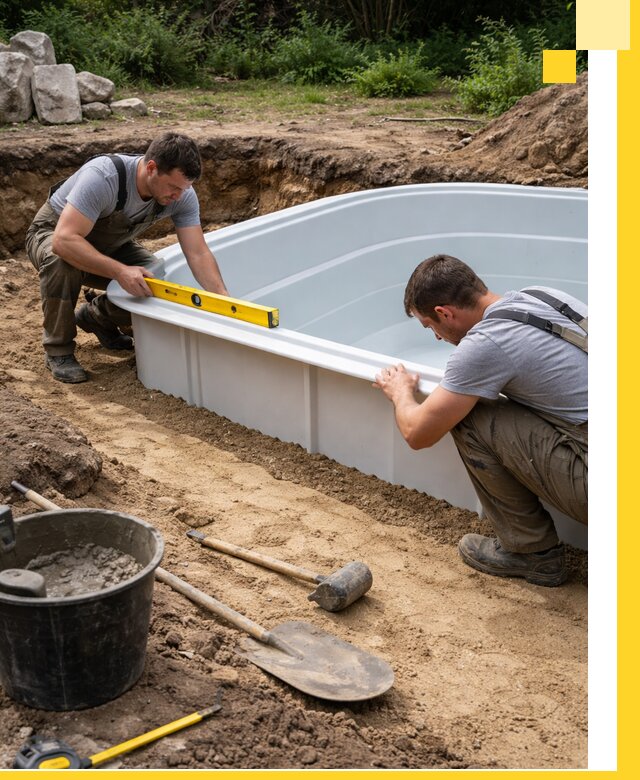 Производство и установка пластиковых бассейнов в Соколе под ключ