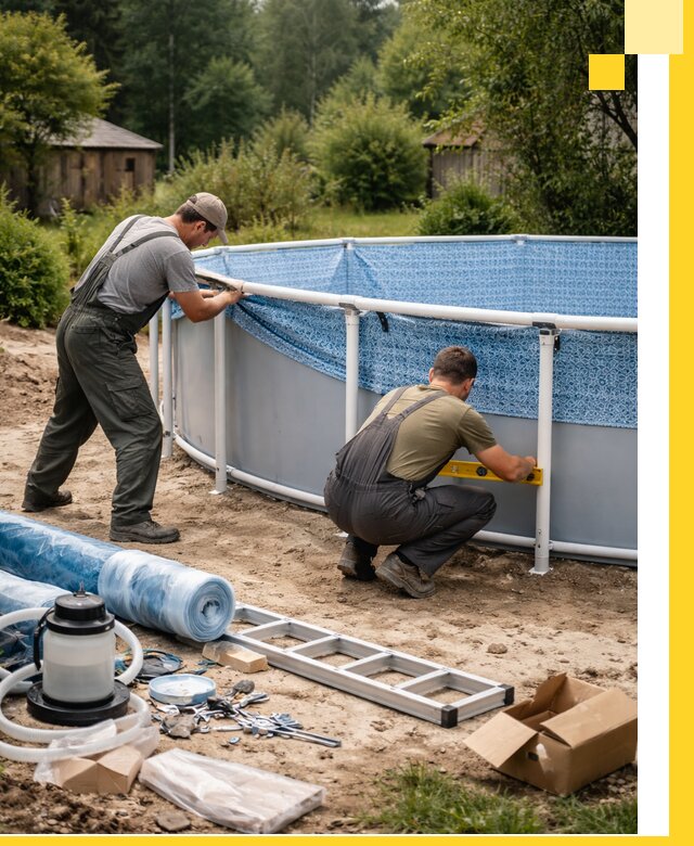 Установка и монтаж каркасных бассейнов в Соколе под ключ