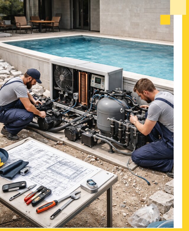 Проектирование и монтаж бассейнов с подогревом в Соколе