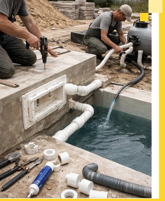 Строительство скиммерных бассейнов под ключ в Соколе