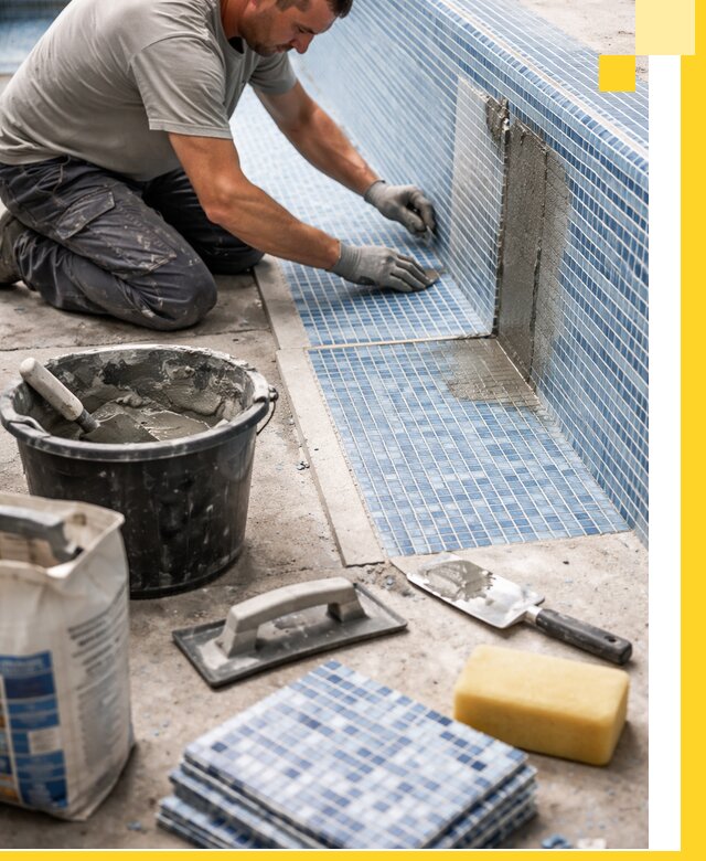 Укладка и ремонт мозаики для бассейнов под ключ в Соколе