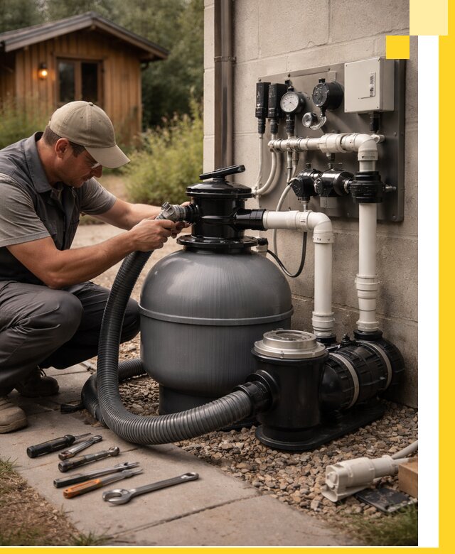 Продажа и монтаж фильтров и насосов для бассейнов в Соколе