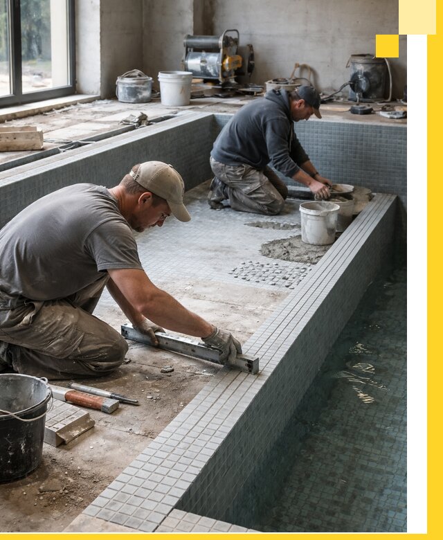 Строительство бассейна в частном доме в Соколе под ключ