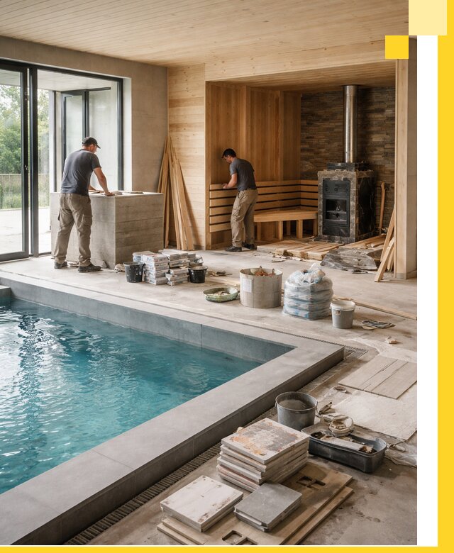 Проектирование и строительство бань с бассейном в Соколе