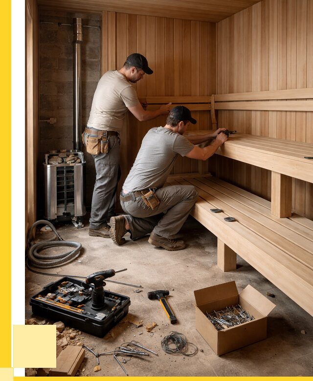 Монтаж саун под ключ в Соколе от 125028 р. | ЭриданСкл