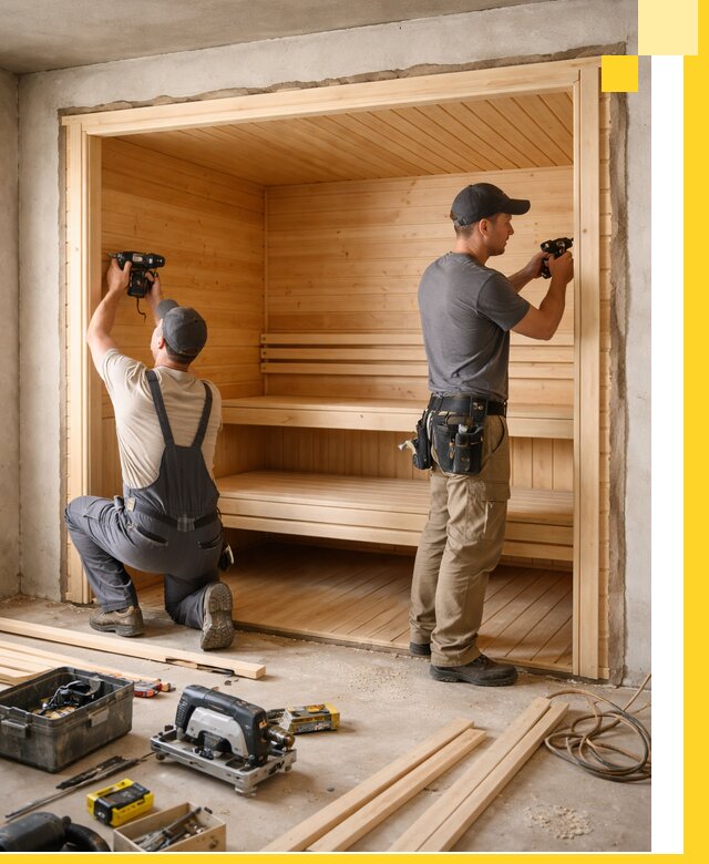 Монтаж саун под ключ в Соколе — проектирование и установка