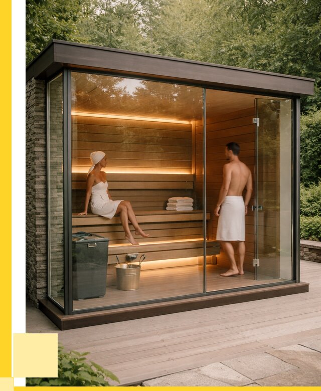 Сауна стеклянная и двери для сауны в Соколе от 260475 р. | ЭриданСкл