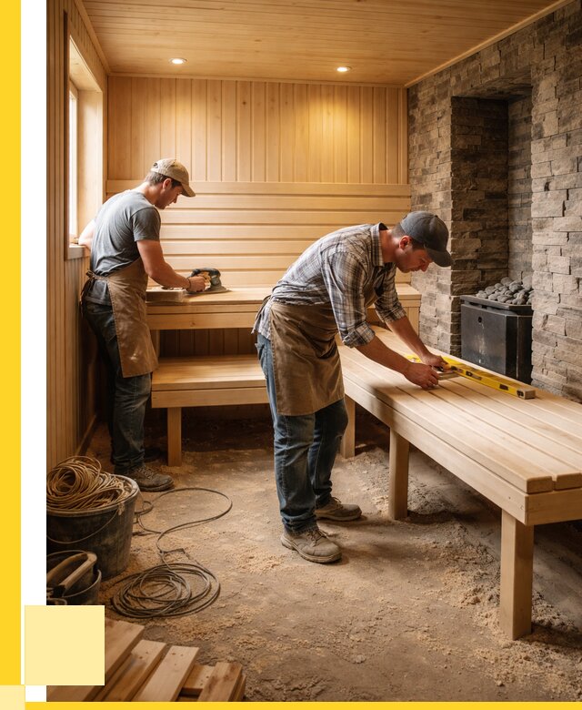 Отделка бани в Соколе: внутренняя отделка от 3126 р. | ЭриданСкл