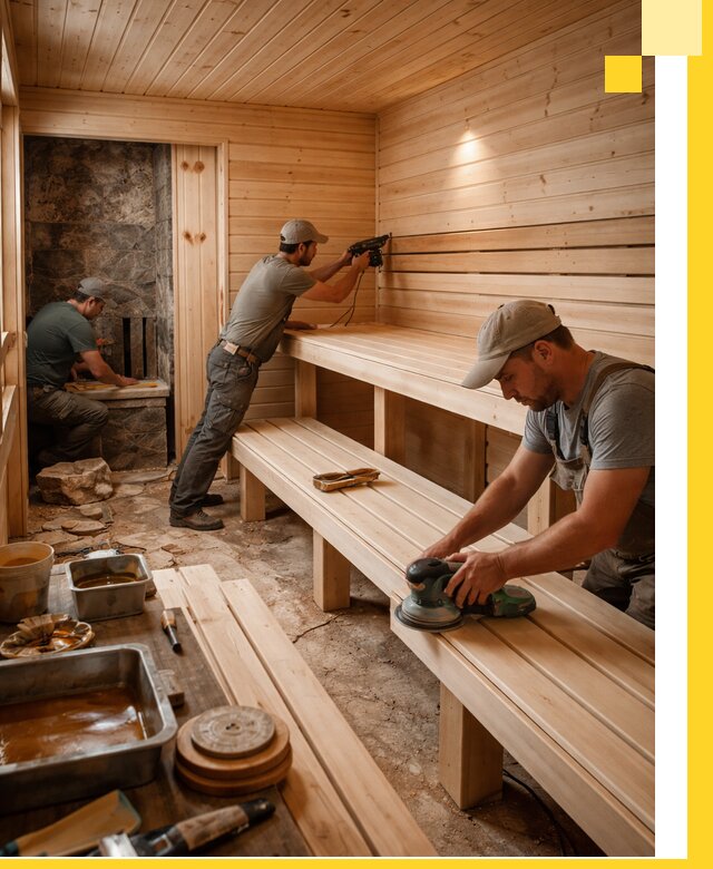 Профессиональная отделка бань в Соколе под ключ, с гарантией