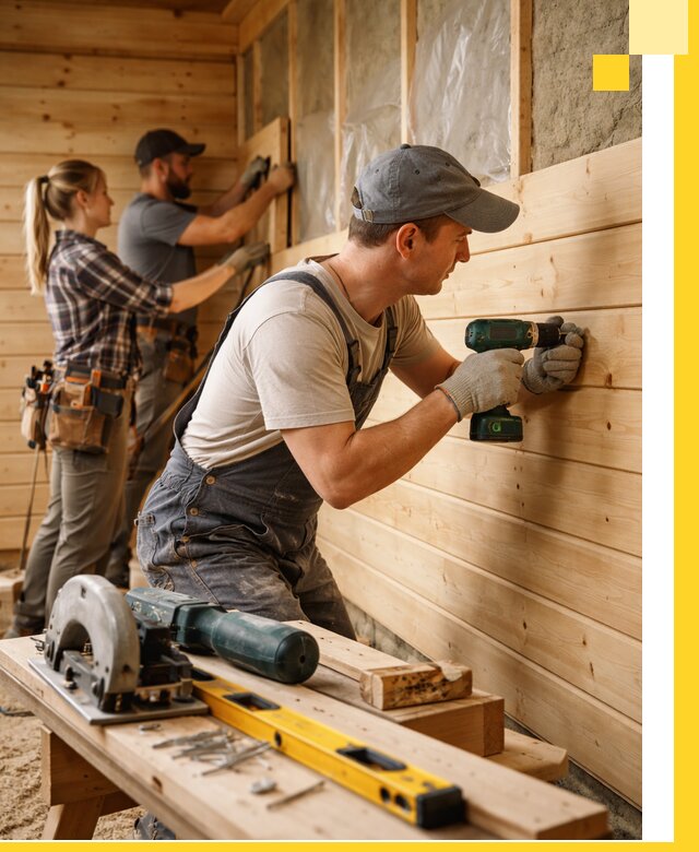 Обшивка бань под ключ в Соколе: отделка стен и потолков