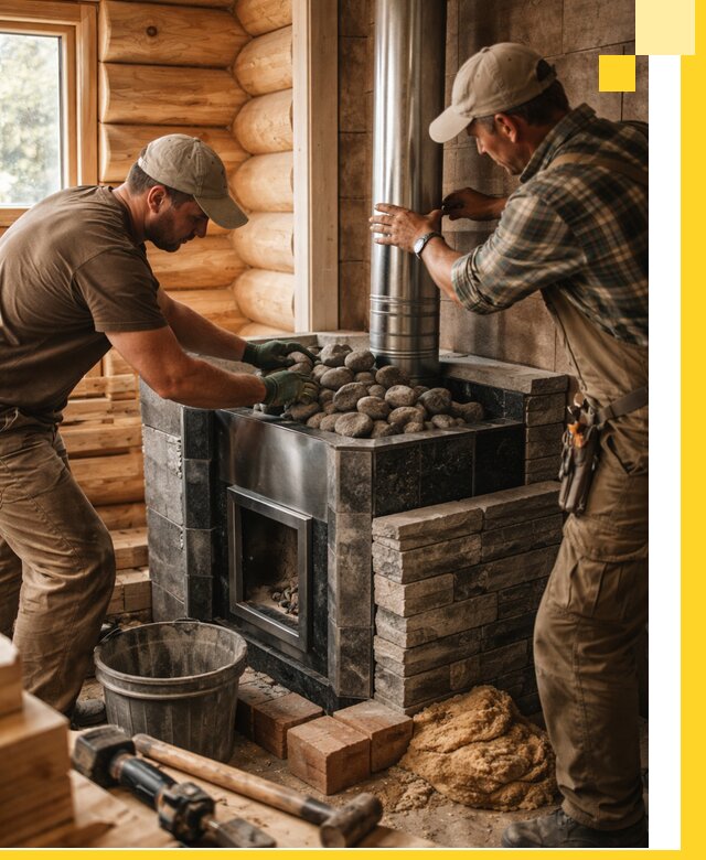 Строительство и отделка русских бань под ключ в Соколе