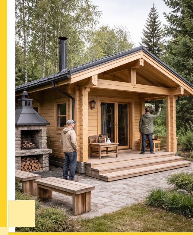 Деревянные бани под ключ в Соколе от 468855 р. | ЭриданСкл