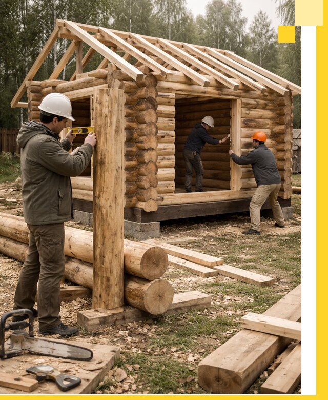 Строительство бань для дачи под ключ в Соколе с доставкой и монтажом