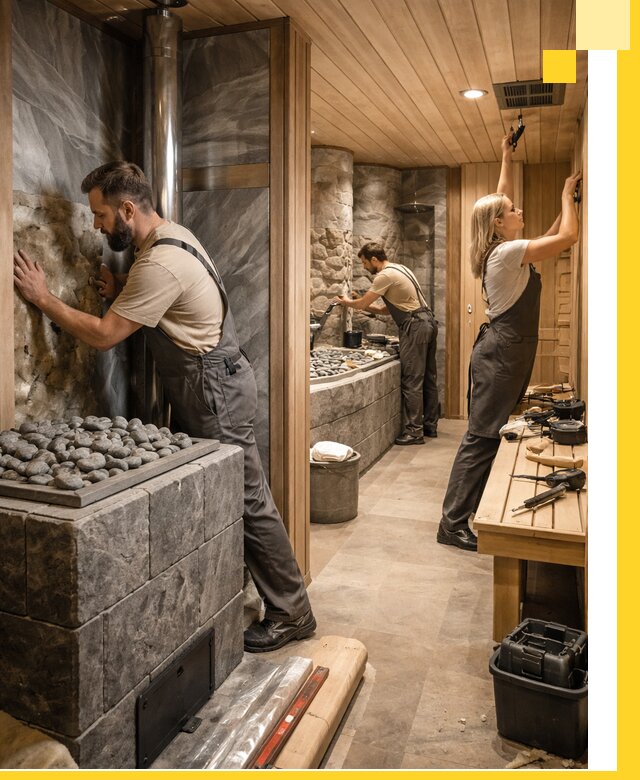 Строительство бань и SPA процедур в Соколе под ключ и отделкой