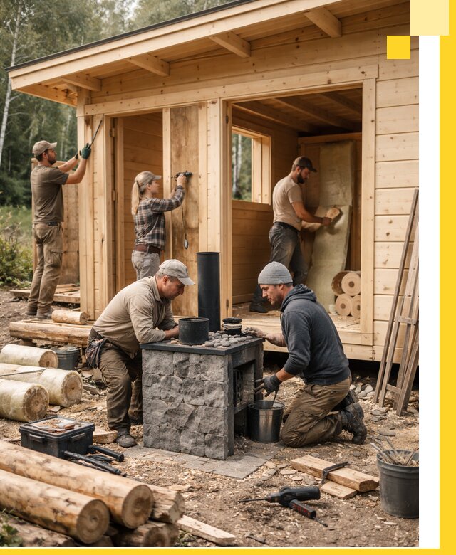 Купить баню под ключ в Соколе строительство монтаж отделка