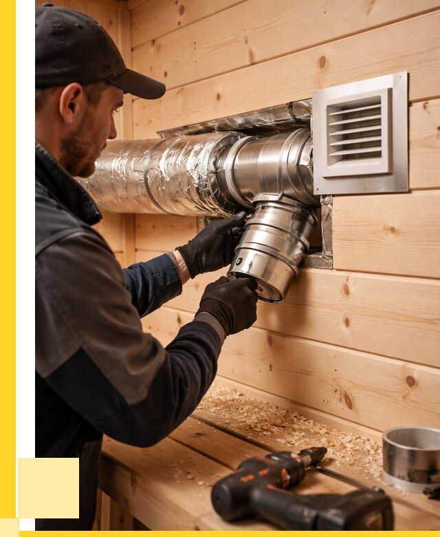 Монтаж вентиляции бани в Соколе от 12503 р. | ЭриданСкл