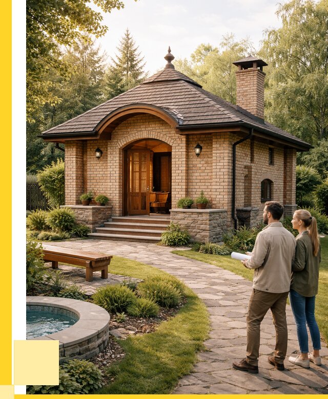 Проект кирпичной бани в Соколе от 31257 р. | ЭриданСкл