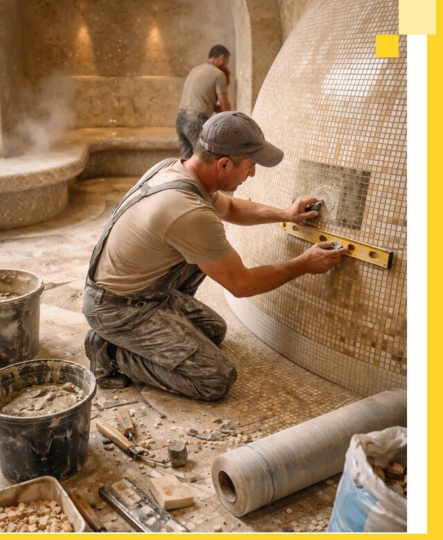 Хамам под ключ в Соколе: проектирование, строительство, отделка