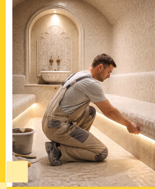 Отделка хамамов под ключ в Соколе от 5730 р. | ЭриданСкл