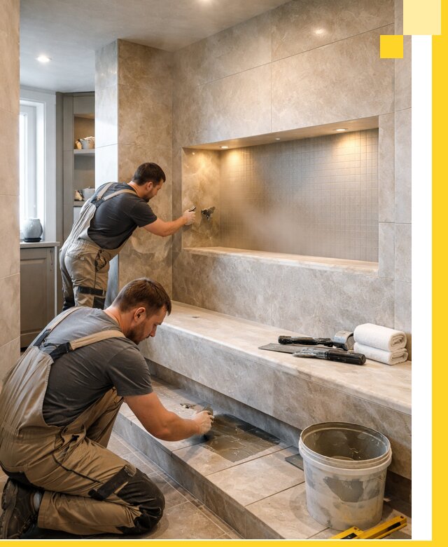 Профессиональное строительство хамама в квартире в Соколе