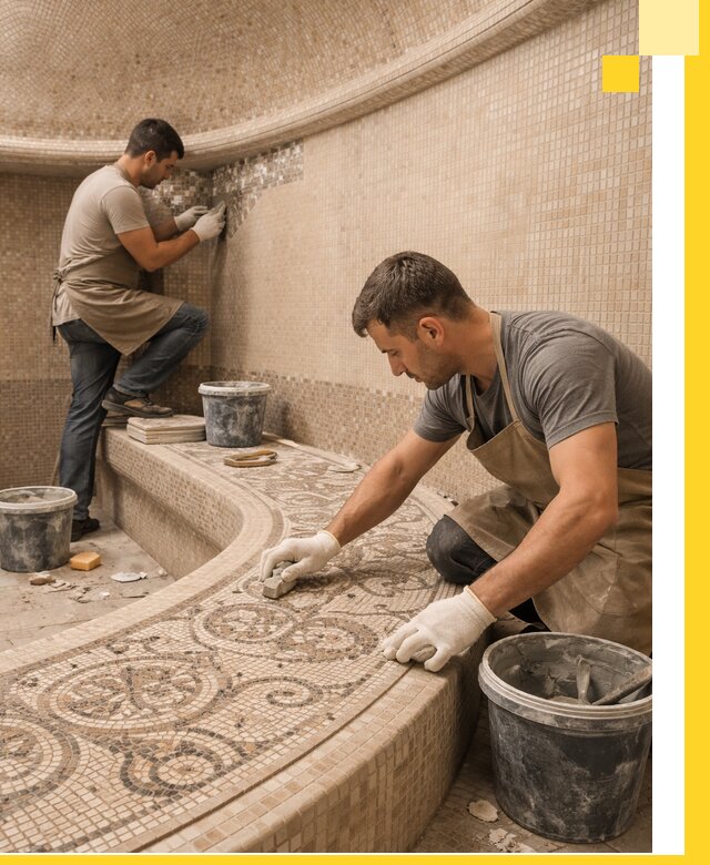 Плитка для хамама в Соколе, укладка, подбор и поставка