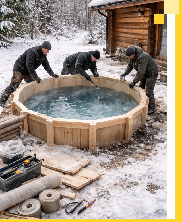 Изготовление и установка ледяных купелей под ключ в Соколе