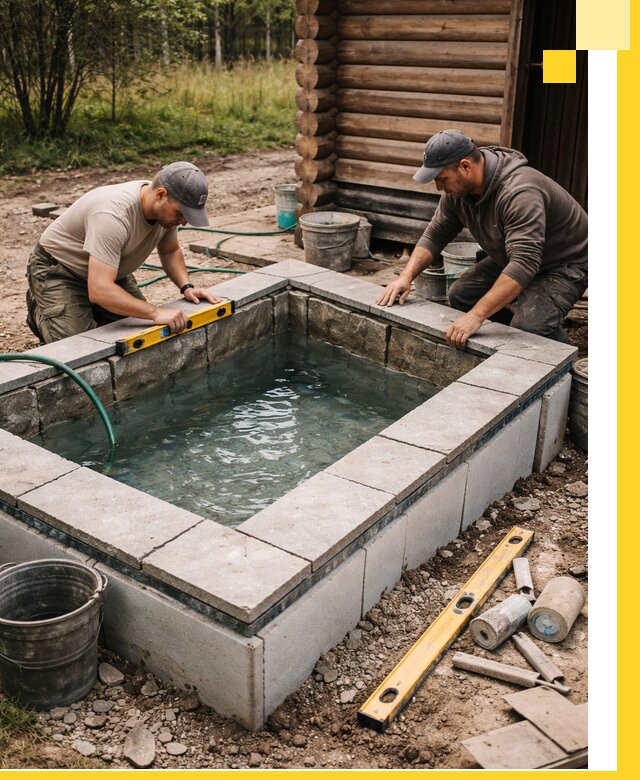 Изготовление и установка холодных купелей под ключ в Соколе